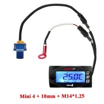 디지털 미니 미터 로프 듀얼 온도 측정기 오일 게이지 오토바이 실린더 전압 시, Meter-10mm-14x1.25