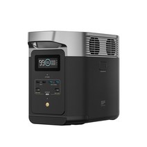 캠핑발전기 무소음 ecoflow delta 2 휴대용 발전소 lifepo4 배터리 1024wh 1800w ac 콘센트 태양열 가정용 rv 야외, 델타 2, 유럽 ​​연합
