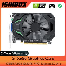 GTX650 그래픽 카드 2 GB 128bit GDDR5 PCIE Pci Express 3.0 비디오 NVIDIA GeForce GTX 650 PC 데스크탑 VGA DVI-I GP