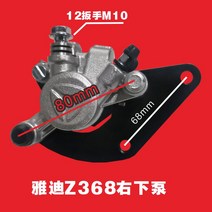 전동차 접시 찰 하 야디 Z3 본공장 통용 배터리 자동차 기름 캘리퍼 앞뒤 분리펌프 3023305190, 야디 Z368 오른쪽 아래다 펌프