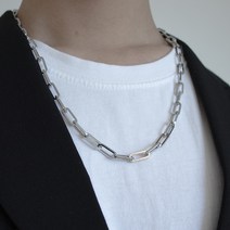 빅애플 남성용 써지컬 스틸 사슬 체인 목걸이