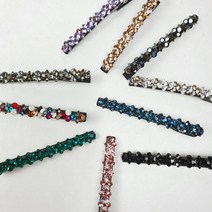 명품 스와로브스키 집게핀 스톤 보석 큐빅 크리스탈 앞머리 옆머리 고정 백화점 헤어핀 선물