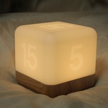 프리누아 LED 타이머 무드등 건전지 밝기조절, 웜화이트 1개