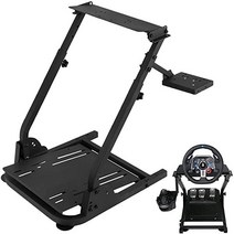 VEVOR G29 G920 레이싱 스티어링 휠 스탠드 Logitech G27 G25 트러스트마스터 T80 T150 TX F430 게임용 스탠드에 적합 페달은 포함되지 않음, Stand + Wheels