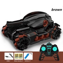 RC탱크 장난감 무선 대형 촬영 경쟁 전기 제스처, 02 RC-Brown1