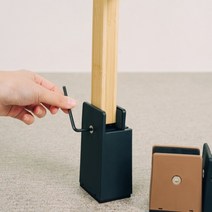 곽씨네슈퍼 가구 높이조절발 의자 테이블 책상 식탁 침대 다리 높이기 연장, 옵션E (블랙 일자 10cm), 낱개 1개입