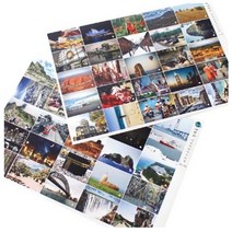 티처몰 세연지 지리이미지 포토스티커 2종 x 8p 세트, 혼합색상, 4세트