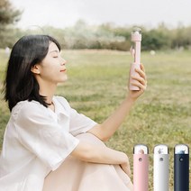 휴대용 미스트 선풍기 손 핸디형 탁상용 가습기, 화이트