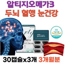 직장인선물 알티지오메가3 두뇌 브레인 눈건강 영양제 혈행건강 기억력개선 EPA DHA 함유 은행잎추출물 플라보놀배당체 엔초비오메가3 피쉬오일 단체선물 FISHOIL 여자 남자 건강기능식품