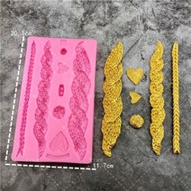 실리콘 몰드 클래식 패턴 실리콘 몰드 레이스 매트 퐁당 몰드 케이크 장식 도구 초콜릿, 3857