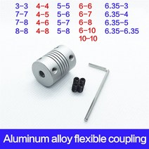 커플링 CNC 모터 조 샤프트 플렉시블 1PC MINGPING (Size : 6.35mm 4mm), 10 5mm 8mm