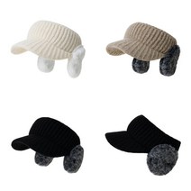 겨울 니트 썬캡 귀도리 골프 모자 귀달린모자