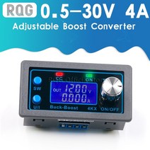 dc파워서플라이 전압 전류 조절가능 zk-4kx cnc dc dc 벅 부스트 컨버터 cc cv 0.5-30v 4a 전원 모듈 태양 전지 충전을 위한 조정 가능한 조절 전원 공급, 없음