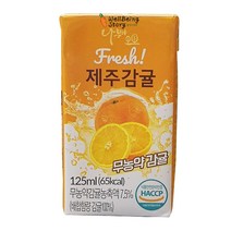 나무야 제주 무농약 감귤 주스 125ml 어린이주스, 10팩