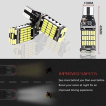 2PCS LED 미등 T15 전구 4014 45SMD 차량용 인테리어지도 돔 조명 주차 빛 신호 램프 액세서리, 02 T15