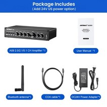 앰프 오디오 스피커 진공관 PCFI DAC AIYIMA 업그레이드 파워 하이파이 블루투스 50 서브우퍼 51 서라운드 홈 50W x 6 A09 TPA3116, A09 Amplifier US