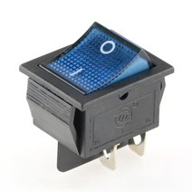 KCD4 로커 스위치 ON-OFF 2 위치 4 핀/6 핀 전기 장비 조명 전원 16A 250VAC/ 20A 125VAC, 02 blue_02 6 Pin