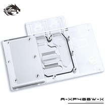 BYKSKI 풀 커버 GPU 카드 라디에이터 워터 블록 XFX RX480 RS RX590 팻보이 HIS RX 580 IceQ X2 OC 8GB HS580R8LCBR 에 사용