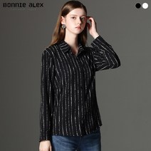 [보니알렉스] (BONNIE ALEX) 시즈닝 스트라이프 셔츠