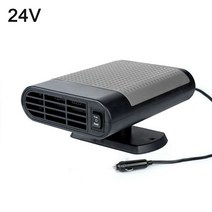 차량용선풍기 서큘레이터 화물차차량용 usb Car Heater Portable Electric Heating Fan Defogger Defroster Demister, [03] black12v