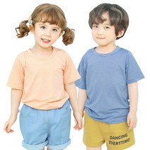 까꿍놀이터 매직단가라반팔티 2종세트 1+1 유아 여름 시원 반팔티 국내제작