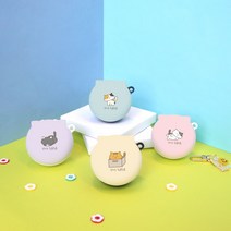주문제작 냥이 엘지 톤프리 케이스 키링증정 HBS-TFN4 TFN5 TFN6 TFN7, 톤_프리_케이스_냥이_뒹굴냥, 하단케이스_블랙