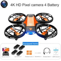 입문용드론 미니 레이싱 촬영용 고급 수중 드론 4drc v8 new mini drone 4k 직업 hd 광각 카메라 1080p wifi fpv drone camera keep, 4k HD 카메라 4b, 협력사