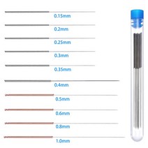 10 개/몫 프리미엄 3D 프린터 0.15-1.0mm 노즐 청소 바늘 Ender 3 Pro CR10 Anycubic Kobra KP3S 용 스테인레스 스틸 드릴, [11] MIX(each size 1pcs)