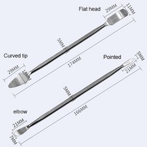 1/2/3pcs 휴대 전화 수리 열기 도구에 대 한 금속 Crowbar 분해 키트 주걱 손 도구 세트 유니버설, [04] D, 4D