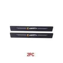 자동차 문 탄소 가죽 섬유 씰 플레이트 피아트 아바스 595 500 124 스파이더 자동차용 4 피스, [01] 2pcs For ABARTH