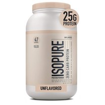 Isopure Zero Carb Keto Friendly Protein Powder GMO Free Unflavored 3 lbs 이소퓨어 제로 카브 프로틴 단백질 파우더 무맛 1.36kg, 1개