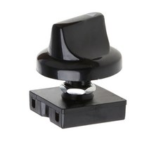 검은 색 제어 노브 13A 120V-2 용 4 위치 3 단 팬 히터 속도 선택기