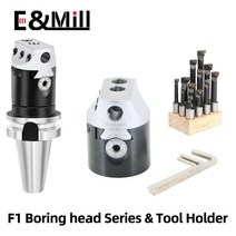 보링머신 F1 2/3/4 인치 50/75/100mm 타입 보링 헤드 12/18/25mm 선반 바 밀링 홀더 공작 기계 + 육각 렌치, 12 MT3 Tool Holder