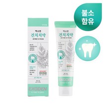 계면활성제 없는 안전한 유아불소치약 1000ppm 엑소덴 건치치약 (120g), 5개