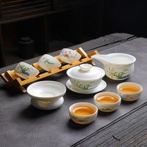 차판 다도 수제 세라믹 두꺼운 화상 방지 중국 차 가정용 환대, 10.Picture Style