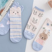 새로운 스타일 깜찍한 여성 튜브 캐릭터 중목 양말세트