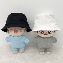 티니숲속 10cm 15cm 20cm인형옷 벙거지 모자 아이돌, 화이트, 화이트