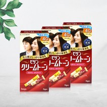 비겐크림톤 새치 염색약 대용량 60g /4G자연밤색 x3개, 단품, 단품