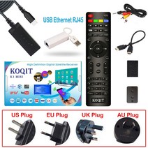 Koqit K1 미니 DVB S2 수신기 위성 tv 미러 스크린 캐스트 Wifi DVB-S2 인터넷 파인더 유튜브, 협력사, DVB-S2 RJ45, AU 플러그