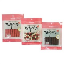 보상훈련용 갱얼쥐 한입 믹스 져키 2개 고급간식 육포, 종류/혼합