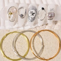 네일 1MM 두꺼운 와이어 3색, 실버