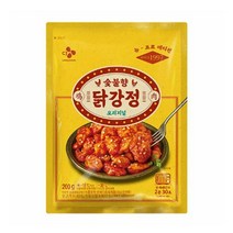 CJ더마켓 닭튀김 튀김류 술안주 혼밥 캠핑 탑티어 숯불향 닭강정 닭강정 순살 후라이드 양념 숯불 200G 2개, 6세트