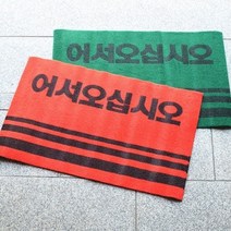 통현관카펫매트_로고_40x60, 그린