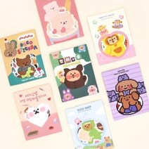 리무버블 조각스티커 세트 7종, 키찌상점