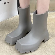 여성장화 레인부츠 앵글부츠 패션장화 새로운 장화 부츠 여성 슬립 온 발목 부츠 패션