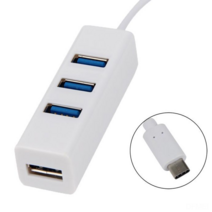 DFMEI USBUSBHUB TYPE-C3.1 회전 4 포트 2.0HUB 3.1HUB 허브 타입 C 로터리 조인트, 검은 색