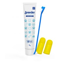 고양이칫솔 고양이 치약 칫솔 양치 손가락 실리콘 구강관리용품, 70g, 1개