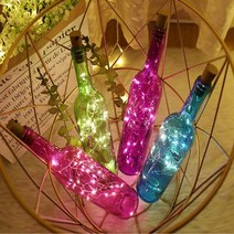 KC인증 NK 반짝이 코르크 와이어 줄 전구 LED무드등 감성 조명 수유등 10구 20구 30구, 코르크 와이어전구 20구 웜화이트