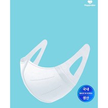 [50매] 해피드림 2D 프리미엄 마스크 새부리형 귀가 편한 마스크