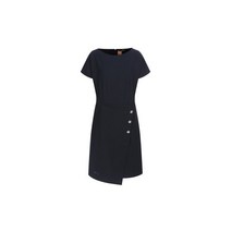 BOSS 보스 여성 버튼 스냅 디테일 롱 원피스 50473785_466 - 기타